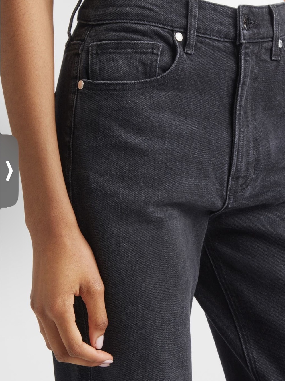 Veronica Beard Black Straight Leg Jeans - Picture 5 of 12
